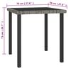 vidaXL 3 Piece Garden Dining Set Poly Rattan Grey