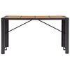 vidaXL 9 Piece Outdoor Bar Set Poly Rattan and Acacia Wood Black
