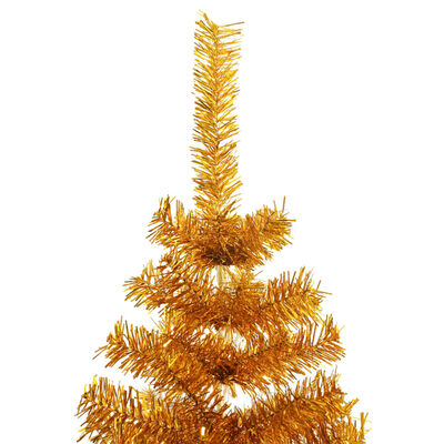 vidaXL Artificial Christmas Tree with Stand Gold 240 cm PET, gold vidaXL Artificial Christmas Tree with Stand Gold 240 cm PET