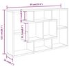 vidaXL Wall Shelf White 85x16x52.5 cm Engineered Wood