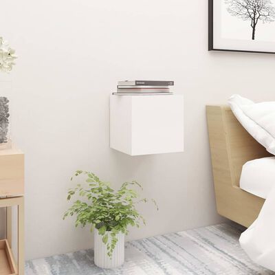vidaXL Bedside Cabinets 2 pcs White 30.5x30x30 cm Engineered Wood, white vidaXL Bedside Cabinets 2 pcs White 30.5x30x30 cm Engineered Wood