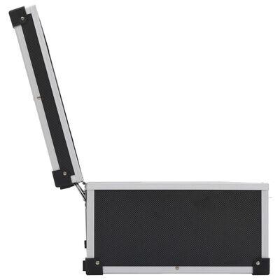 vidaXL CD Case for 80 CDs Aluminium ABS Black, black vidaXL CD Case for 80 CDs Aluminium ABS Black