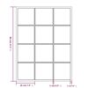 vidaXL Wall Mirror Black 80x60 cm Metal