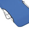 vidaXL Folding Sun Loungers 2 pcs Steel and Fabric Blue