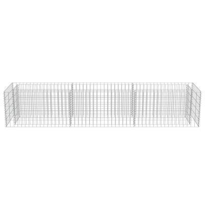 vidaXL Gabion Raised Bed Galvanised Steel 270x50x50 cm