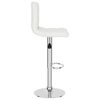 vidaXL Bar Stool White Faux Leather