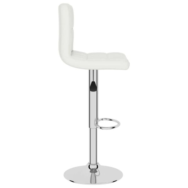 vidaXL Bar Stool White Faux Leather
