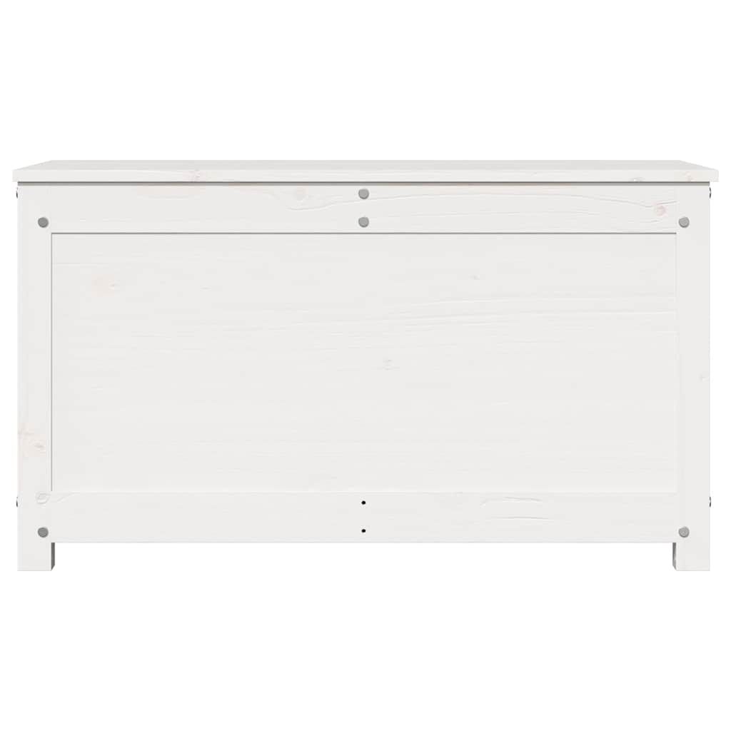 vidaXL Storage Box White 80x40x45.5 cm Solid Wood Pine