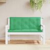 vidaXL Garden Bench Cushions 2pcs Green 120x50x7cm Oxford Fabric