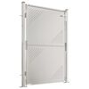 vidaXL Garden Gate 100x145 cm Stainless Steel