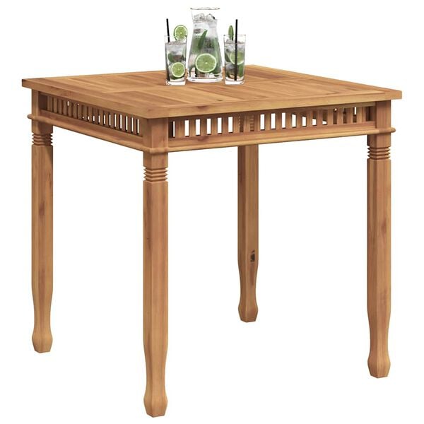 vidaXL Garden Dining Table 80x80x80 cm Solid Teak Wood
