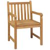 vidaXL 7 Piece Garden Dining Set 150x90 cm Solid Teak Wood