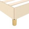 vidaXL Bed Frame without Mattress Cream 180x200 cm Super King Fabric