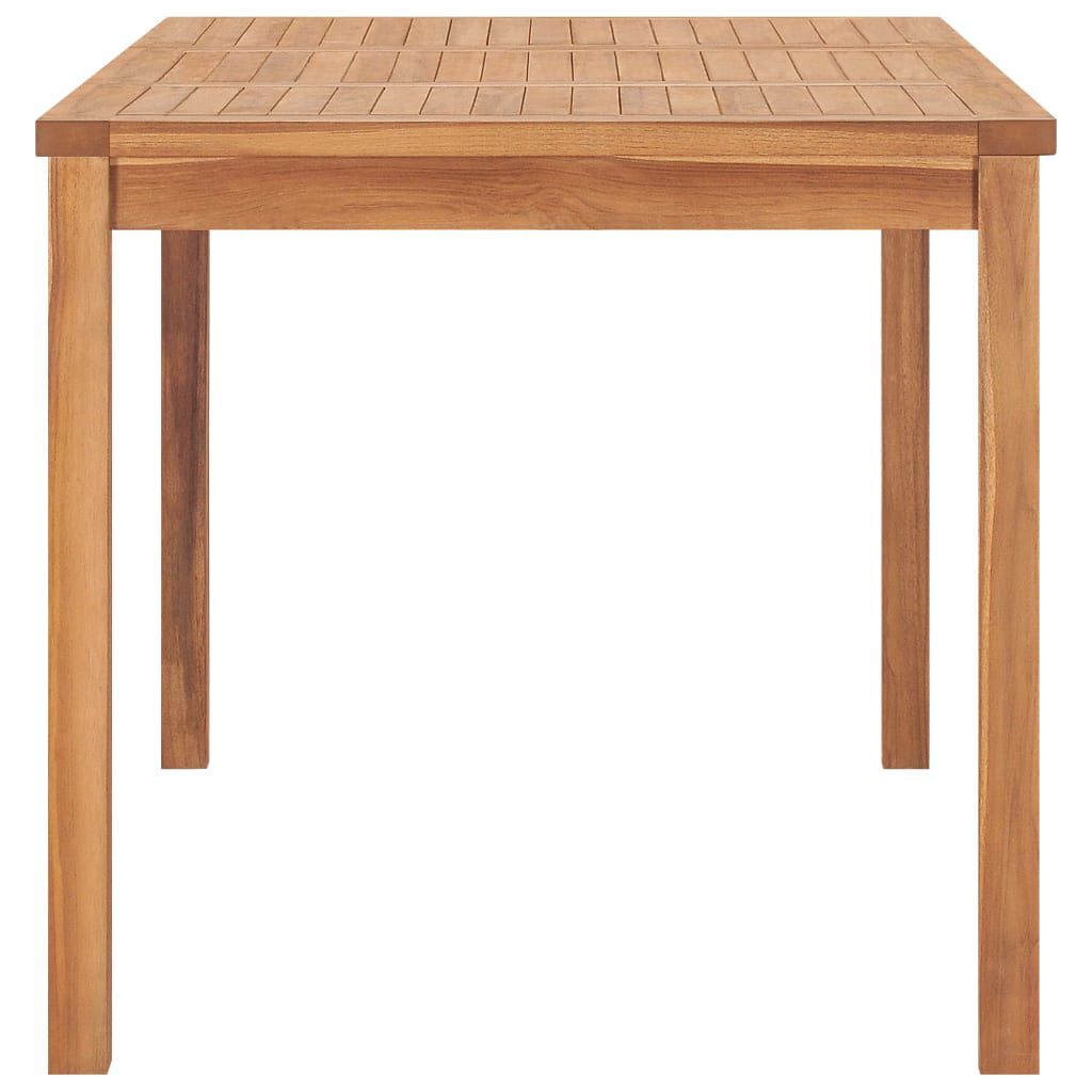 vidaXL Garden Dining Table 140x80x77 cm Solid Teak Wood