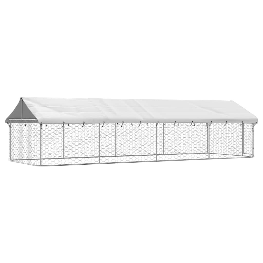 vidaXL Outdoor Dog Kennel with Roof 600x200x150 cm