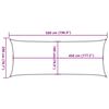 vidaXL Sunshade Sail 160 g/m² Cream 2x5 m HDPE