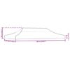 vidaXL Party Tent Roof 3x6 m Anthracite