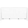 vidaXL Football Goal with Net White 366x122x182 cm Steel