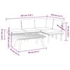 vidaXL 5 Piece Garden Lounge Set with Cushions Solid Wood Acacia