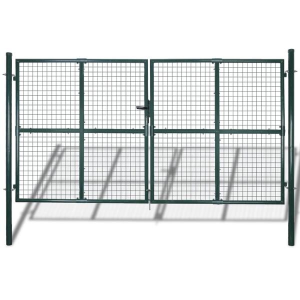 vidaXL Garden Mesh Gate Fence Door Wall Grille 300x175 cm