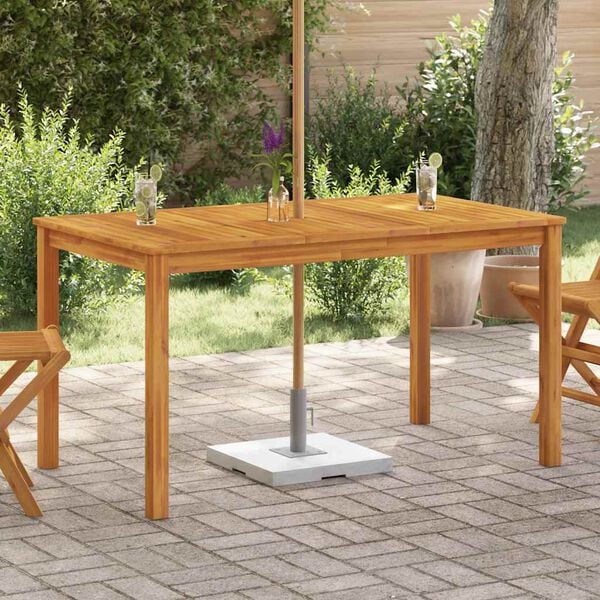 vidaXL Garden Table 140x80x74 cm Solid Acacia Wood