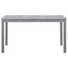vidaXL 7 Piece Outdoor Dining Set Grey Solid Acacia Wood