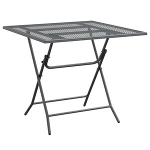 vidaXL Garden Table | Anthracite | Expanded metal mesh | Large | Durable
