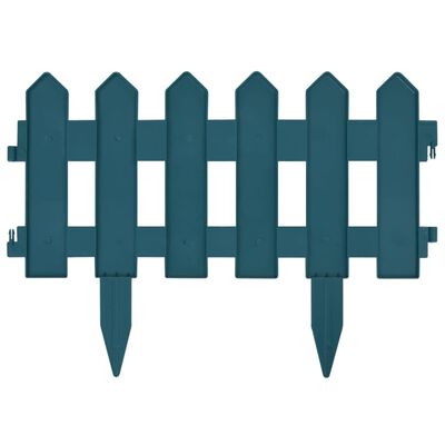 vidaXL Lawn Edgings 25 pcs Green 10 m PP, green vidaXL Lawn Edgings 25 pcs Green 10 m PP