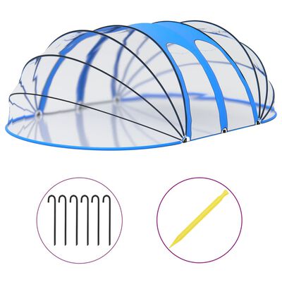 vidaXL Pool Dome Oval 620x410x205 cm