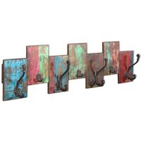 vidaXL Coat Rack with 7 Hooks Solid Reclaimed Wood,  vidaXL Coat Rack with 7 Hooks Solid Reclaimed Wood