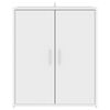 vidaXL Shoe Cabinet White 60x35x70 cm Engineered Wood