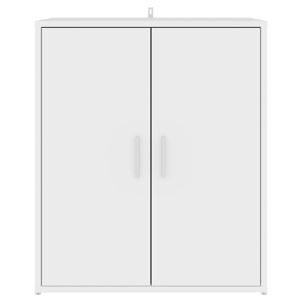 vidaXL Shoe Cabinet White 60x35x70 cm Engineered Wood