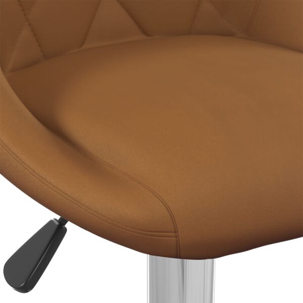 vidaXL Bar Stool Brown Velvet