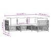 vidaXL 4 Piece Garden Lounge Set with Cushions White Steel