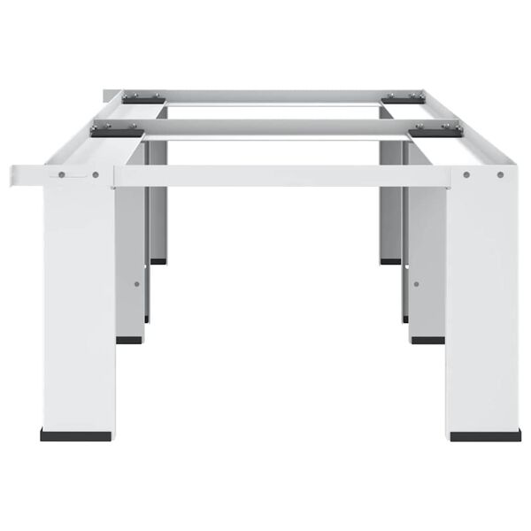 vidaXL Double Washing and Drying Machine Pedestal White