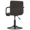vidaXL Swivel Dining Chairs 2 pcs Dark Grey Velvet