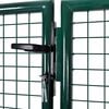 vidaXL Fence Gate Steel 300x100 cm Green