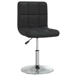 vidaXL Dining Chair Black Faux Leather