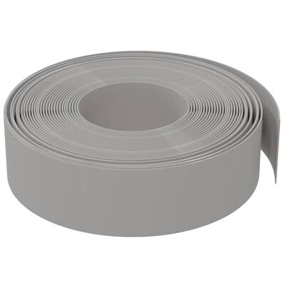 vidaXL Garden Edgings 5 pcs Grey 10 m 15 cm Polyethylene, grey vidaXL Garden Edgings 5 pcs Grey 10 m 15 cm Polyethylene