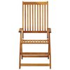 vidaXL Folding Garden Chairs 8 pcs Solid Acacia Wood