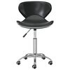 vidaXL Swivel Dining Chairs 4 pcs Black Faux Leather