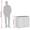 vidaXL Garden Storage Cabinet Black 83x45x76 cm Poly Rattan