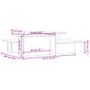 vidaXL Coffee Tables 2 pcs White Engineered Wood
