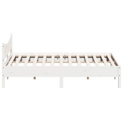 vidaXL Bed Frame without Mattress White 200x200 cm Solid Wood Pine, white vidaXL Bed Frame without Mattress White 200x200 cm Solid Wood Pine