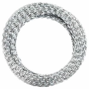 vidaXL BTO-22 Concertina Razor Wire Galvanised Steel 150 m