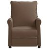 vidaXL Recliner Chair Brown Fabric