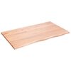 vidaXL Bathroom Countertop Light Brown 100x60x2 cm Treated Solid Wood