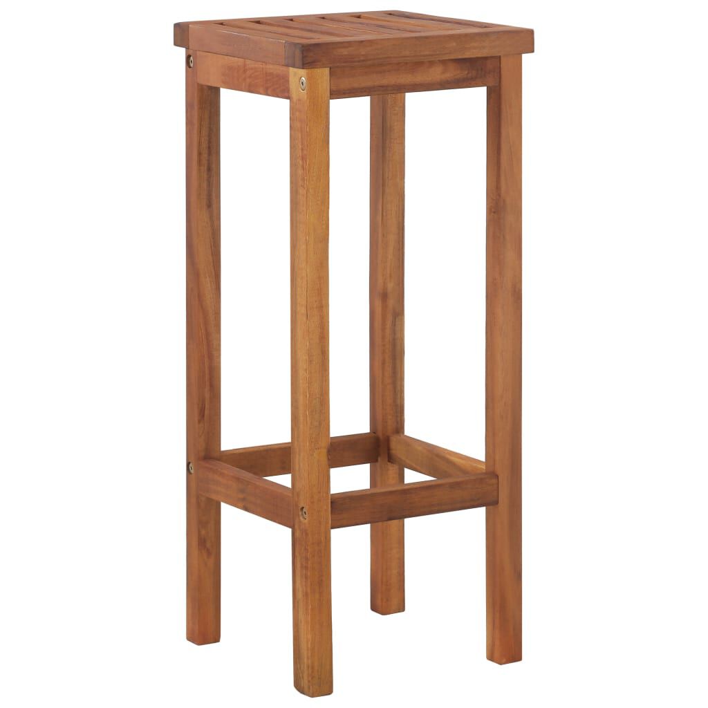 vidaXL Bar Stools 8 pcs Solid Wood Acacia
