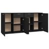 vidaXL Sideboard Black 160x36x75 cm Engineered Wood