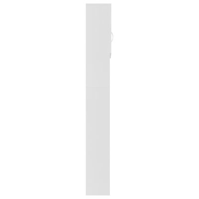 vidaXL Washing Machine Cabinet White 64x25.5x190 cm Engineered Wood, white vidaXL Washing Machine Cabinet White 64x25.5x190 cm Engineered Wood